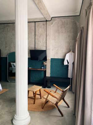 Our beautiful studio suite in our classic modern Cambodian home fit with original features at Sundays Boutique Hotel in Phnom Penh