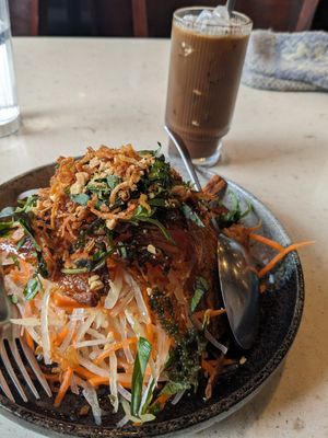 Papaya salad at The Hestia Veggie in Vancouver