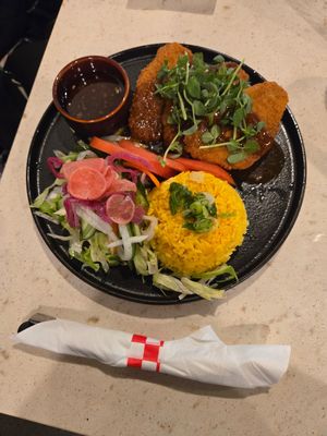 Hoi An Chicken Rice Plate at The Hestia Veggie in Vancouver