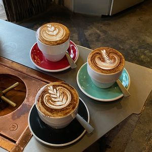 Latte Trio at Brewginning in Chiang Mai