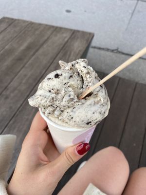 Vegan cookies ice cream   at Veganista Ice Cream I in Vienna
