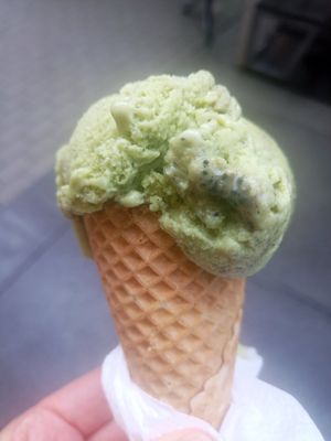 "Chihiro" - Matcha-Chia-Caramel at Veganista Ice Cream I in Vienna