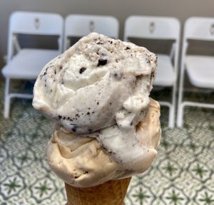 Hazelnut and cookie 🍪  at Veganista Ice Cream I in Vienna