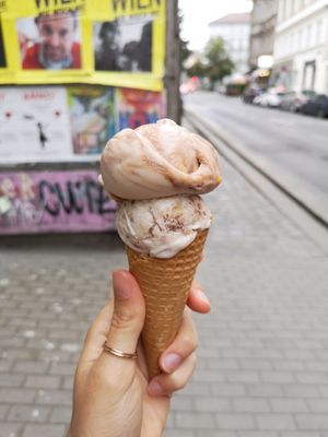 Dolche Vita and Tiramisu at Veganista Ice Cream I in Vienna