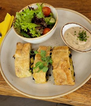 Bärlauch Strudel at Perbersdorfer Heuriger Hotel in Neuhofen An Der Ybbs