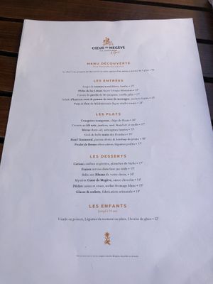   at LeCoeur in Megeve