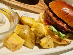 Burger de No carne  at Salvaje  in Santander