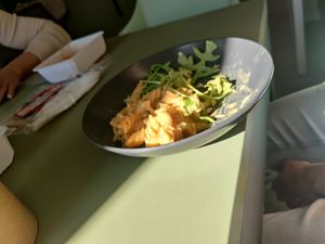 Vegan Mac cheese ( sorry started to eat before taking the pic) at Ablak a Bablak  in Veszprem