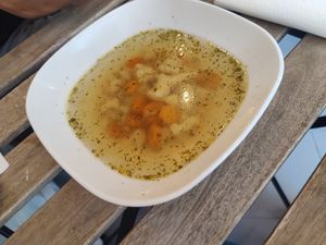 Cauliflower soup at Ablak a Bablak  in Veszprem