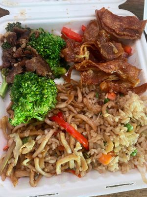 Beijing Mushroom, Beyond Beef and Broccoli, Lo Mein, Fried Rice. at Bodhi Express in Westlake