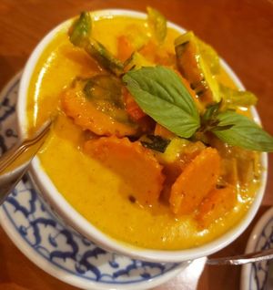 Paenang Curry with Mock Chicken (vegan) at Takieng Thai Cuisine in Fair Oaks
