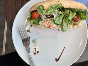 We already started this before the photo  at Pip & Oat in Llandudno