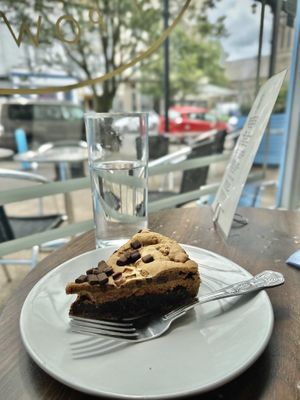 Cookie pie (insanely good)  at Pip & Oat in Llandudno