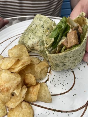 Hoisin wrap  at Pip & Oat in Llandudno