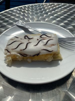 Custard slice - unreal!!!!  at Pip & Oat in Llandudno