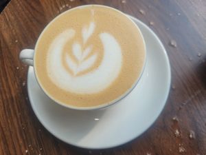 Oat Latte at Pip & Oat in Llandudno