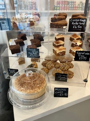 So many gorgeous cakes to choose from  at Pip & Oat in Llandudno