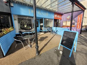 Outdoor Seating #Veganuary at Pip & Oat in Llandudno