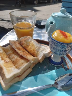 Dippy egg at Pip & Oat in Llandudno
