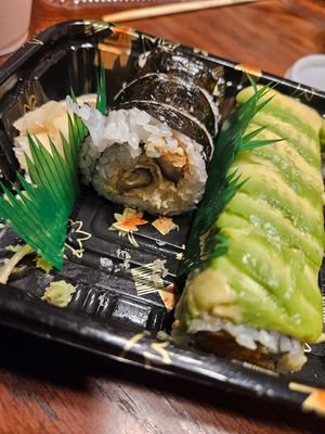 Mushroom tempura sushi at Aoi in Framingham