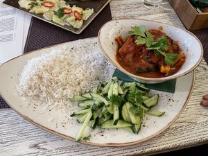 Egplants with tofu at Vegafe - Totoriu g. in Vilnius