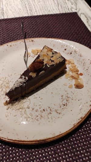 dessert: coffee cake at Vegafe - Totoriu g. in Vilnius