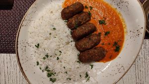 Legume "dumplings" at Vegafe - Totoriu g. in Vilnius