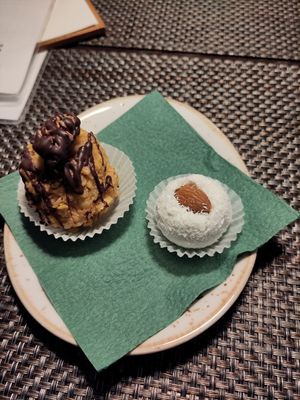 Raffaelo Ball and Karamel desert at Vegafe - Totoriu g. in Vilnius