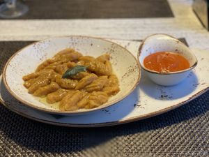 Pumkin gnocchi - Vegafe, Vilnius  at Vegafe - Totoriu g. in Vilnius
