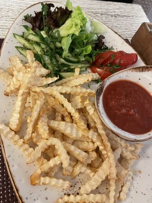 Celeriac fries  at Vegafe - Totoriu g. in Vilnius