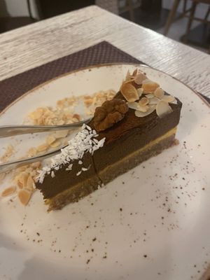 Choco-coffee cake  at Vegafe - Totoriu g. in Vilnius