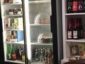 Vegetarian cakes, and they have vegan cookies and banana bread :) at Vegafe - Totoriu g. in Vilnius