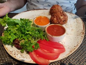 Bhaji, soooooo good!!! at Vegafe - Totoriu g. in Vilnius