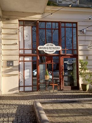 From the outside at Gruszka i Pietruszka in Szczecin