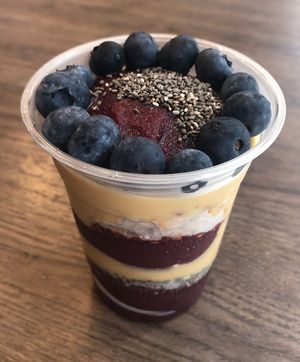 The ‘Baby Oak’ with blueberries, chia and peanut butter   at Oakberry in Abu Dhabi