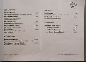  at Robi's Café in Winterthur