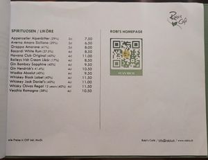  at Robi's Café in Winterthur