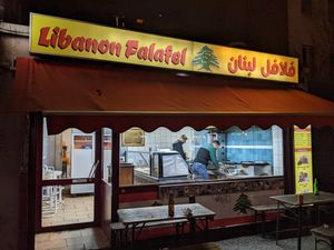 Outside of Libanon Falafel at Libanon Falafel in Berlin