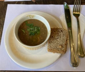 Lentil soup  at Taste and See in Sao Paulo
