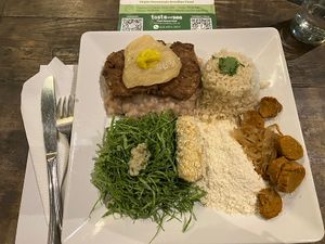 The sausage - on the right - I “think” you can see from the pic what I mean by it’s too dry/hard.  at Taste and See in Sao Paulo