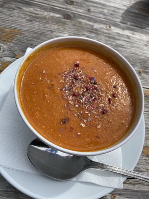 Daal (Linsensuppe)  at Gablonzer Hütte in Gosau