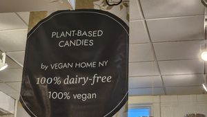 This banner is plant-based at Vegan Home New York in Northport