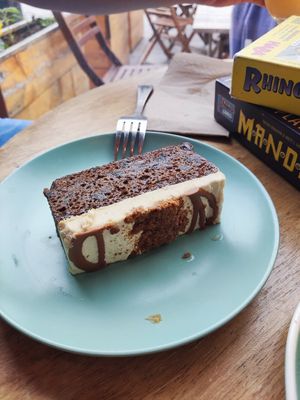Biscoff cake at Scaredy Cats Cafe Bar in Cardiff