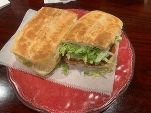 Vegan Pan con Bistec  at Cafecito - Fullerton in Chicago