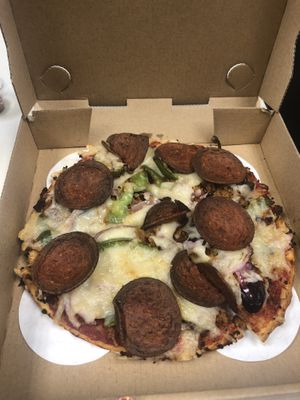 Pepperoni pizza!  at Fresh Brothers in La Canada Flintridge