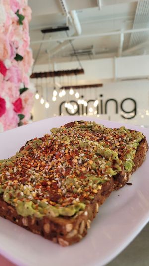 Avocado toast at Raining Berries in St Petersburg