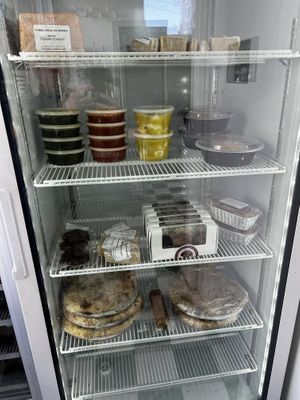 Vegan pizzas to go etc    at Three Girls on Spring in Charleston