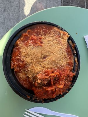 Vegan lasagna  at Three Girls on Spring in Charleston