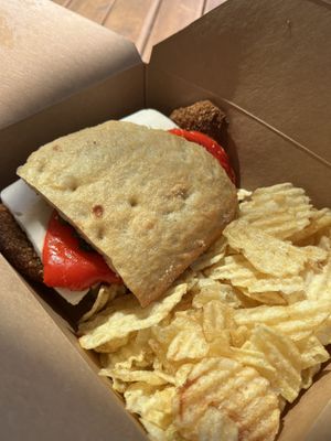 Bellissima on focaccia   at Three Girls on Spring in Charleston