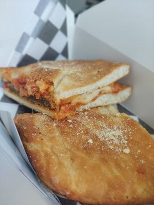 Chicken parmigiana sandwich at Three Girls on Spring in Charleston